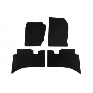 Mochete din carpetă cu două straturi, potrivite pentru Range Rover 1995-2002, de la Petex, țesătură Rex, set de 4 bucăți, negru