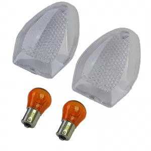 Motorcycle Indicator Lenses White for Suzuki DL V-Strom GSF GSR GSX F S