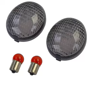 Motorcycle indicator lenses turn signal smoke pair for Enduro X-limit MBK 50 Yamaha DT50R