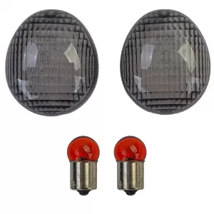 Motorcycle indicator lenses turn signal smoke pair for Enduro X-limit MBK 50 Yamaha DT50R