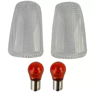 Motorcycle Indicator Lenses Indicator Pair White for Yamaha FZR FZ XJR XJ TDM 600 - 1300