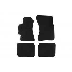 Mochete de podea din carpetă cu două straturi, potrivite pentru Subaru Legacy, Outback 2003-2009, din țesătură Rex, set de 4 bucăți, negru