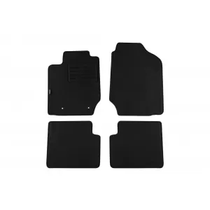 Mochete de podea din carpetă cu două straturi, potrivite pentru Toyota Corolla 2002-2007, 5 uși, set de 4 bucăți, negre, de la Petex, țesătură Rex.