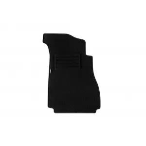 Covorașe de podea din mochetă cu două straturi, potrivite pentru Mercedes E class W115 sedan 1967-1976, din țesătură Rex, set de 4 bucăți, negru-image-6240113