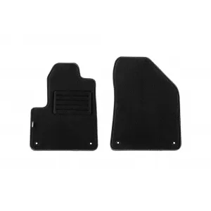 Double-layer carpet floor mats suitable for Jeep Cherokee KL after 2014, set of 4 pieces, black