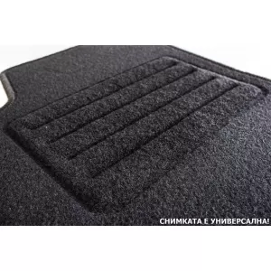 Double-layer carpet floor mats suitable for Jeep Cherokee KL after 2014, set of 4 pieces, black