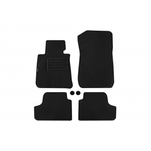 Mochete din covor cu două straturi, potrivite pentru BMW 3 series E93 cabriolet 2007-2014, set de 4 bucăți, negru