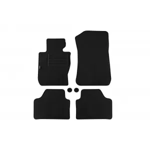 Double-layer carpet floor mats suitable for BMW X1 E84 2009-2015 X-Drive, set of 4 pieces, black