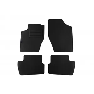 image-62-Dupla rétegű szövet szőnyeg garnitúra Citroen C4 2004-2010, Rex anyagból, 4 darabos szett, fekete