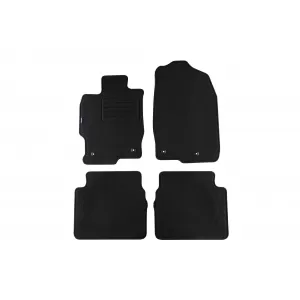 Double-layer carpet floor mats suitable for Mazda 6 sedan, estate 2008-2012, set of 4 pieces, black