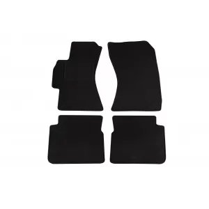 Mochete din covor cu două straturi, potrivite pentru Subaru Impreza, Forester 2008-2013, din țesătură Rex, set de 4 bucăți, negru