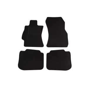Tălpi de mochetă cu două straturi, potrivite pentru Subaru Legacy, Outback 2009-2014, din țesătură Rex, set de 4 bucăți, negre