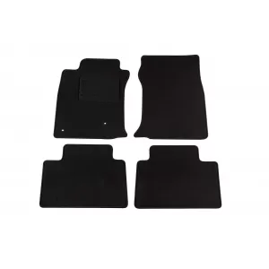 Mochete din covor cu două straturi, potrivite pentru Toyota Land Cruiser 2003-2009, 3 uși, set de 4 bucăți, negru