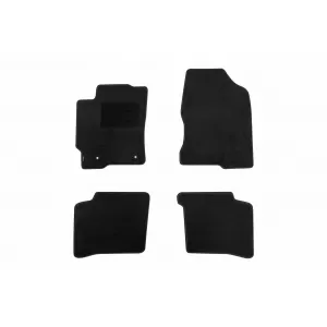 Mochete din covor cu două straturi, potrivite pentru Toyota Prius 2004-2009, din țesătură Rex, set de 4 bucăți, negru