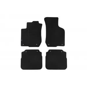 Tălpi de mochetă cu două straturi, potrivite pentru Audi A3 1998-2003, din țesătură Rex, set de 4 bucăți, negre