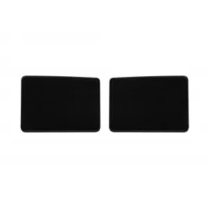 Double-layer carpet floor mats suitable for Dacia Spring Electric after 2021, made of Rex fabric, set of 4 pieces, black