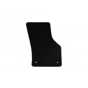 Mochete de podea din covor cu două straturi, potrivite pentru Seat Leon hatchback, estate 2012-2020, din țesătură Rex, set de 4 bucăți, negru-image-6240451
