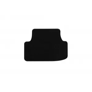 Mochete de podea din covor cu două straturi, potrivite pentru Seat Leon hatchback, estate 2012-2020, din țesătură Rex, set de 4 bucăți, negru-image-6240452