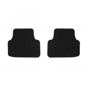 Double-layer carpet floor mats suitable for VW Golf 8 estate after 2021, set of 4 pieces, black
