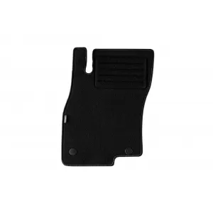 Mochete de podea din carpetă cu două straturi, potrivite pentru Fiat Punto EVO 2009-2015, din țesătură Rex, set de 4 bucăți, negru-image-6240578
