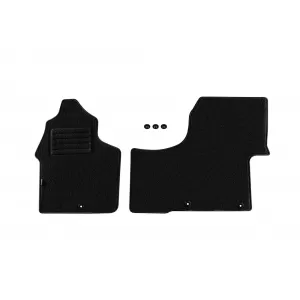 Tălpi de mochetă cu două straturi, potrivite pentru Mercedes Sprinter 2006-2018, 2-3 locuri, set de 2 bucăți, negru