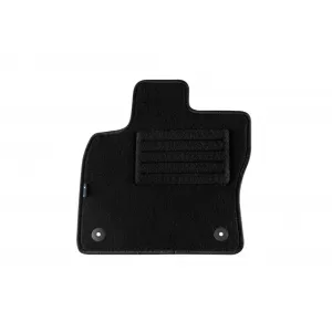 Mochete de podea din două straturi, potrivite pentru Skoda Karoq după 2017, din țesătură Rex, set de 4 bucăți, negru-image-6240708