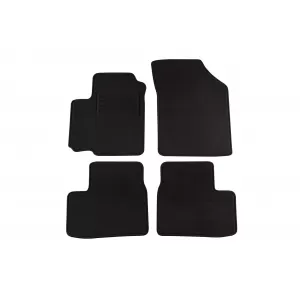 Tălpi de mochetă cu două straturi, potrivite pentru Suzuki Swift 2005-2010, 3-5 uși, set de 4 bucăți, negre