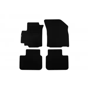 Tălpi de mochetă cu două straturi, potrivite pentru Suzuki SX4 2006-2014, din țesătură Rex, set de 4 bucăți, negre