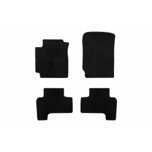Mochete din carpetă cu două straturi, potrivite pentru Suzuki Grand Vitara 2005-2015 cu 3 uși, set de 4 bucăți, negre