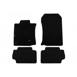 Tălpi de covor cu două straturi, potrivite pentru Toyota Land Cruiser 2009-2021, 3 uși, set de 4 bucăți, negre, de la Petex, țesătură Rex.