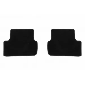 Covorase de podea din două straturi, potrivite pentru Seat Arona, Ibiza după 2017, din țesătură Rex, set de 4 bucăți, negru-image-6240782