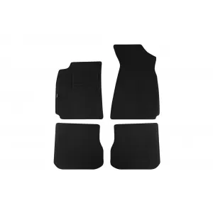 Tălpi de mochetă cu două straturi, potrivite pentru Audi A4 1994-1997, din țesătură Rex, set de 4 bucăți, negre