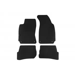 Double-layer carpet floor mats suitable for VW Passat 1996-2001, Rex fabric, set of 4 pieces, black