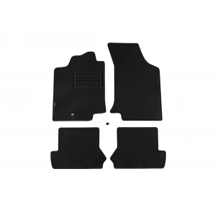 Double-layer carpet floor mats suitable for VW Golf III, Vento 1992-1997, set of 4 pieces, black