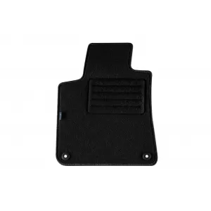 Covorașe de podea din mochetă cu două straturi, potrivite pentru Peugeot 308 2013-2021, din țesătură Rex, set de 4 bucăți, negru-image-6240931