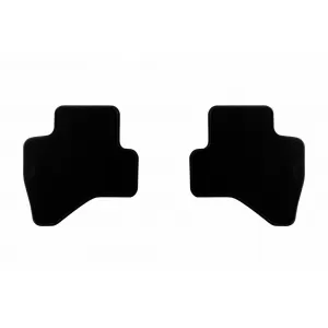 Mochete pentru podea din două straturi, potrivite pentru Peugeot 108 2014-2021, țesătură Rex, set de 4 bucăți, negru-image-6240941