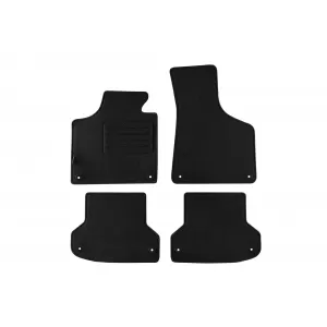 Tălpi de mochetă cu două straturi, potrivite pentru Audi A3 cu 3 uși, Sportback, S3 2003-2013, set de 4 piese, negru