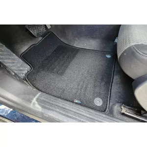 Double-layer carpet floor mats suitable for Audi A6 sedan, estate 2004-2006, set of 4 pieces, black