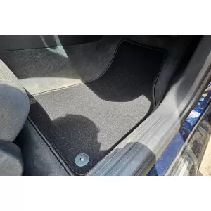 Double-layer carpet floor mats suitable for Audi A6 sedan, estate 2004-2006, set of 4 pieces, black