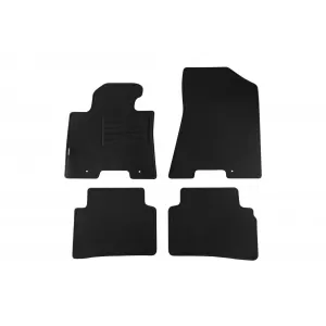 Mochete din covor cu două straturi, potrivite pentru Hyundai Tucson 2015-2018, din țesătură Rex, set de 4 bucăți, negru