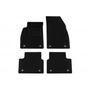Tălpi de mochetă cu două straturi, potrivite pentru Opel Insignia sedan, estate 2013-2017, set de 4 piese, negru