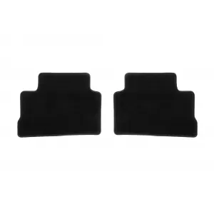 Tălpi de mochetă cu două straturi, potrivite pentru Hyundai Kona 2017-2023, din țesătură Rex, set de 4 bucăți, negre-image-6241112