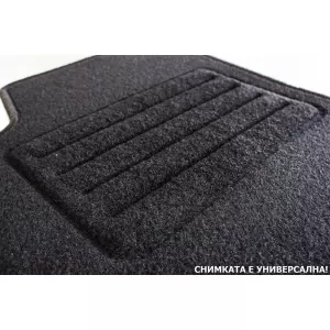 Tălpi de mochetă cu două straturi, potrivite pentru Hyundai Kona 2017-2023, din țesătură Rex, set de 4 bucăți, negre-image-6241113