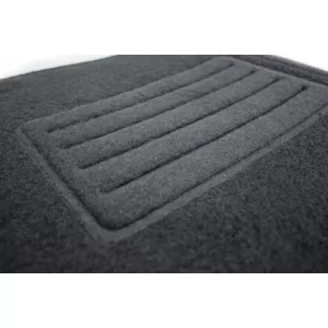 Double-layer carpet floor mats suitable for Ford Mondeo 2014-2022, made of Rex fabric, set of 4 pieces, black