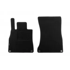 Tălpi de mochetă cu două straturi, potrivite pentru Mercedes S class C217 coupe 2014-2020, din țesătură Rex, set de 4 bucăți, negru-image-6241173