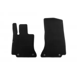 Mochete din covor cu două straturi, potrivite pentru Mercedes C class W206 sedan, S206 estate după 2021, set de 4 bucăți, negru-image-6241273