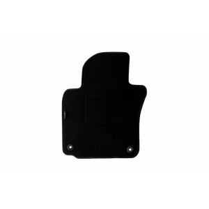 Tălpi de mochetă cu două straturi, potrivite pentru VW Golf VI cabriolet 2011-2016, din țesătură Rex, set de 4 bucăți, negru-image-6241324