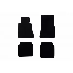 Mochete textile Petex Comet serie potrivite pentru Mercedes S class W126 1986-1990, ampatament scurt, set de 4 bucăți, negru