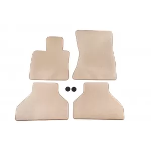 Textile floor mats Petex Comet series suitable for BMW X5 E70 2007-2013, set of 4 pieces, beige