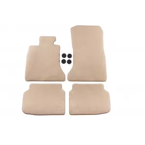 Mochete textile Petex Comet series potrivite pentru BMW 7 series F01 2008-2015, ampatament scurt, set de 4 bucăți, bej
